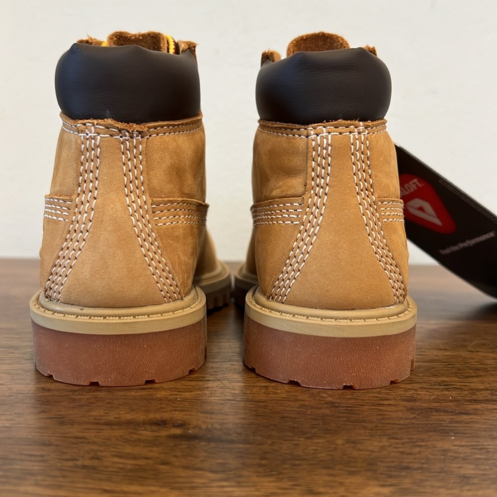 Toddler Timberland® Premium 6-Inch Waterproof Boot - Wheat Nubuck - Picture 9 of 13
